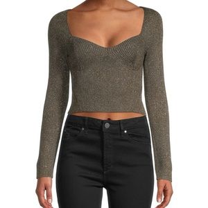 NWOT Staud Cerro Metallic Sweater